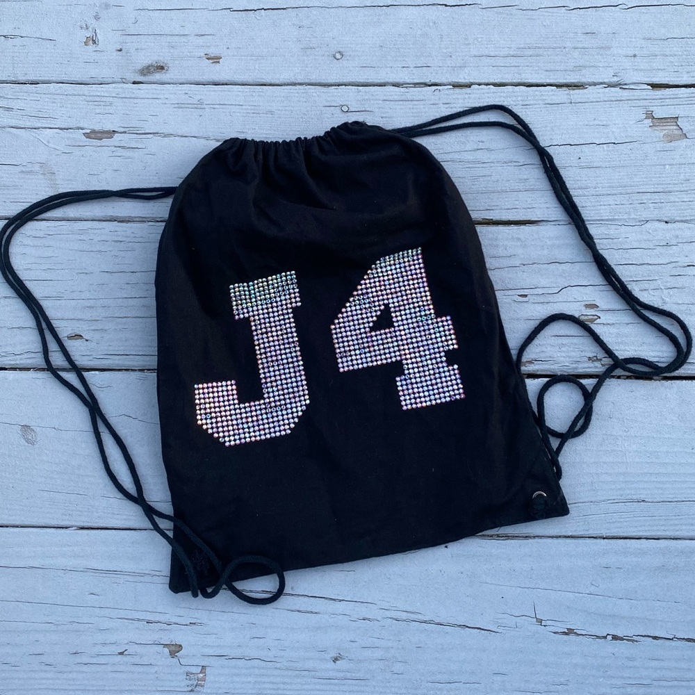 All Star Cheer Junior 4 J4 Rhinestone Bling Backpack Drawstring